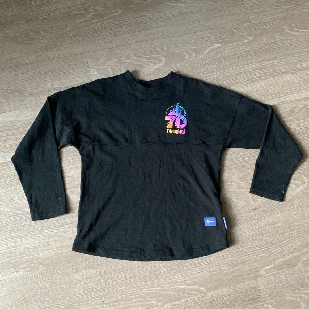 Disney Parks Disneyland 70th Anniversary  Kids Black Unisex Spirit Jersey